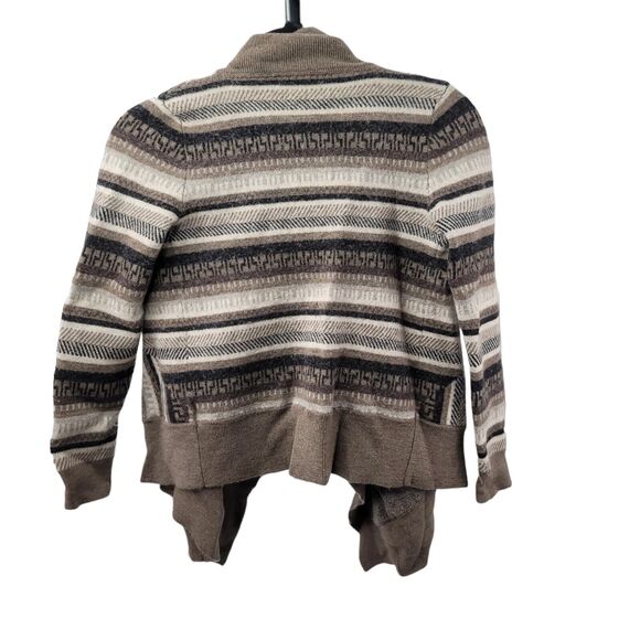 Garnet Hill Wool Knit Waterfall Cardigan Sweater Small - Picture 2 of 8